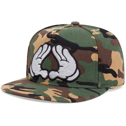  Camouflage Embroidered Baseball Hat Snapback Caps Hip-hop Hats Outdoor Adjustable Unisex Sunshade Cowboy Sunscreen Hat