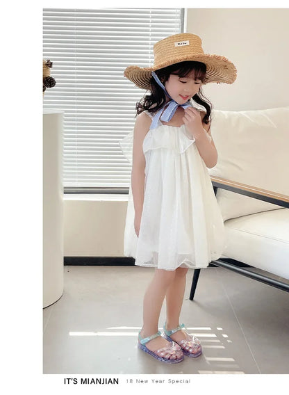 2025 New Summer Children's Sandals Little Princess Shoes Girls Sandals Baby Jelly Shoes Girls Beach Shoes