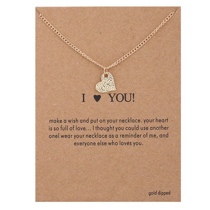 New Trendy Alloy Cute Elegant Sun Love Star Leaves Clover Unicorn Luck Pendant Necklaces for Women Fashion Accessories Jewelry