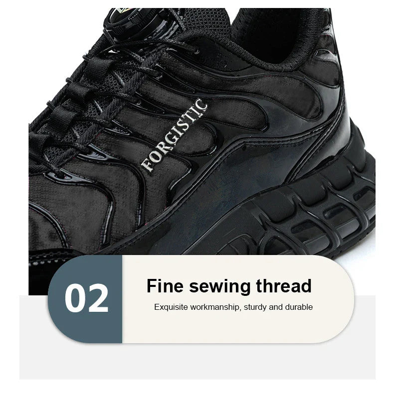 Fashion Safety Protective Shoes Men Safety Shoes Anti-smash Anti-puncture Work Shoes Steel Toe Men Comfortable Work Boots