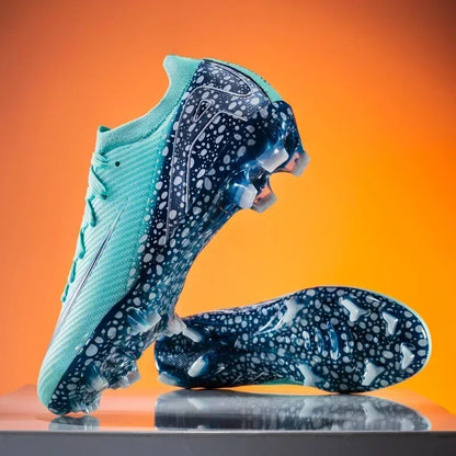 New Men Football Boots Professional Boys Soccer Shoes Ankle Sports Shoes Non-Slip TF/FG Match Sneakers Unisex Comfortable