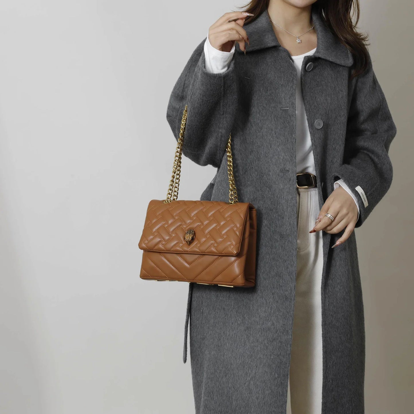 2026 New Chain Bag Textured Rhombus Embroidery Thread Single Bag Versatile Single Shoulder Crossbody Hot Selling Women's Bag