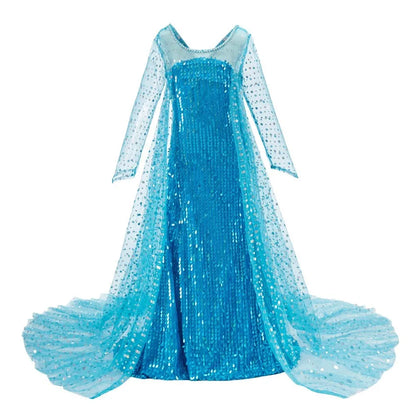 Fantasia Infantil Belle Menina Halloween Princesa Vestido Cosplay Festa Crianças Rapunzel Cinderela Anna Elsa Encanto Roupa de Aniversário