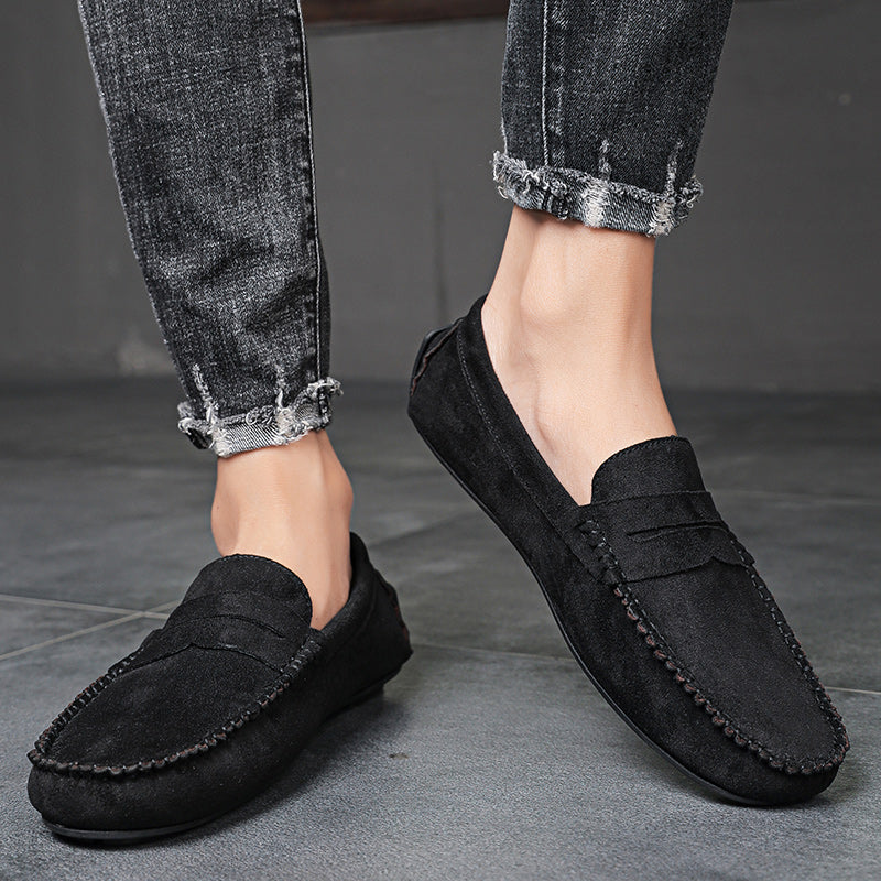 Trend Suede Men Casual Shoes Breathable Comfort Slip-on Mens Driving Shoes Fashion Men Lazy Shoes Luxury Brand Loafers Moccasins