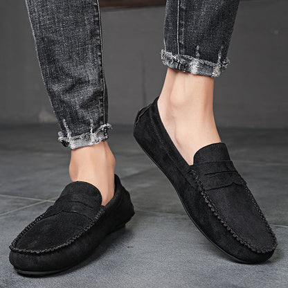 Trend Suede Men Casual Shoes Breathable Comfort Slip-on Mens Driving Shoes Fashion Men Lazy Shoes Luxury Brand Loafers Moccasins