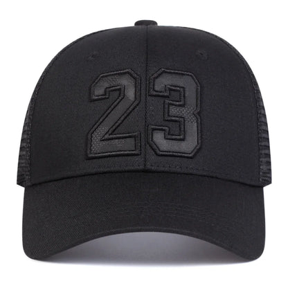 Unisex 23 Embroidery Baseball Net Caps Hip Hop Cap Spring Summer Outdoor Adjustable Casual Hats Sunscreen Hat ﻿
