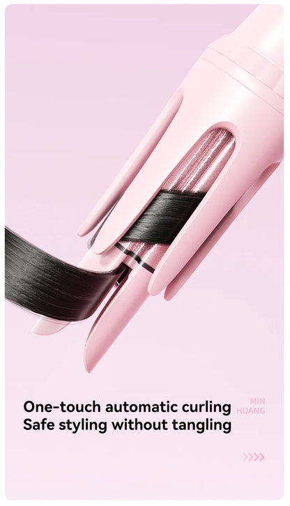 32mm Automatic Curling Iron with Negative Ion Ceramic Hair Care Buzzer Timer 4 Temperature Settings for Long Lasting Waves