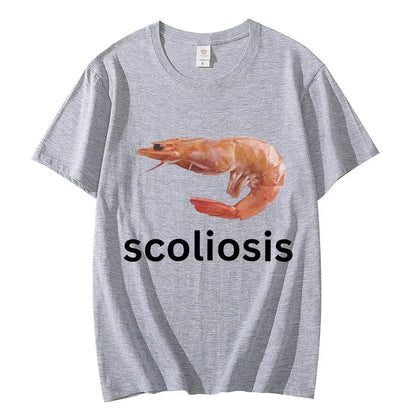 Funny Shrimp Meme T-shirt Unisex Fashion Casual T-shirts Summer Short Sleeve T Shirts Streetwear Women T Shirts