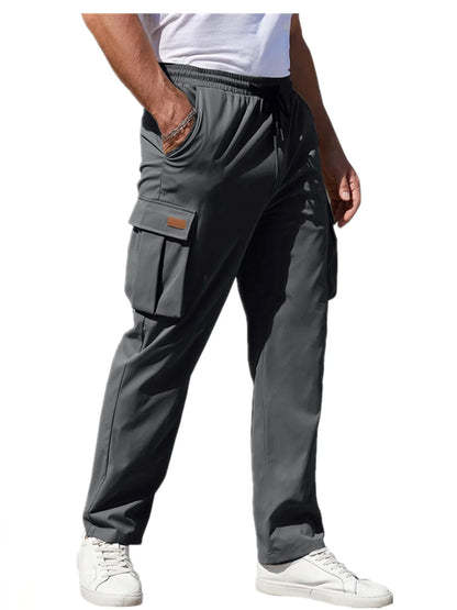 Also limited to men's multi pocket workwear pants, men's summer thin style new trendy American high street straight leg wide leg