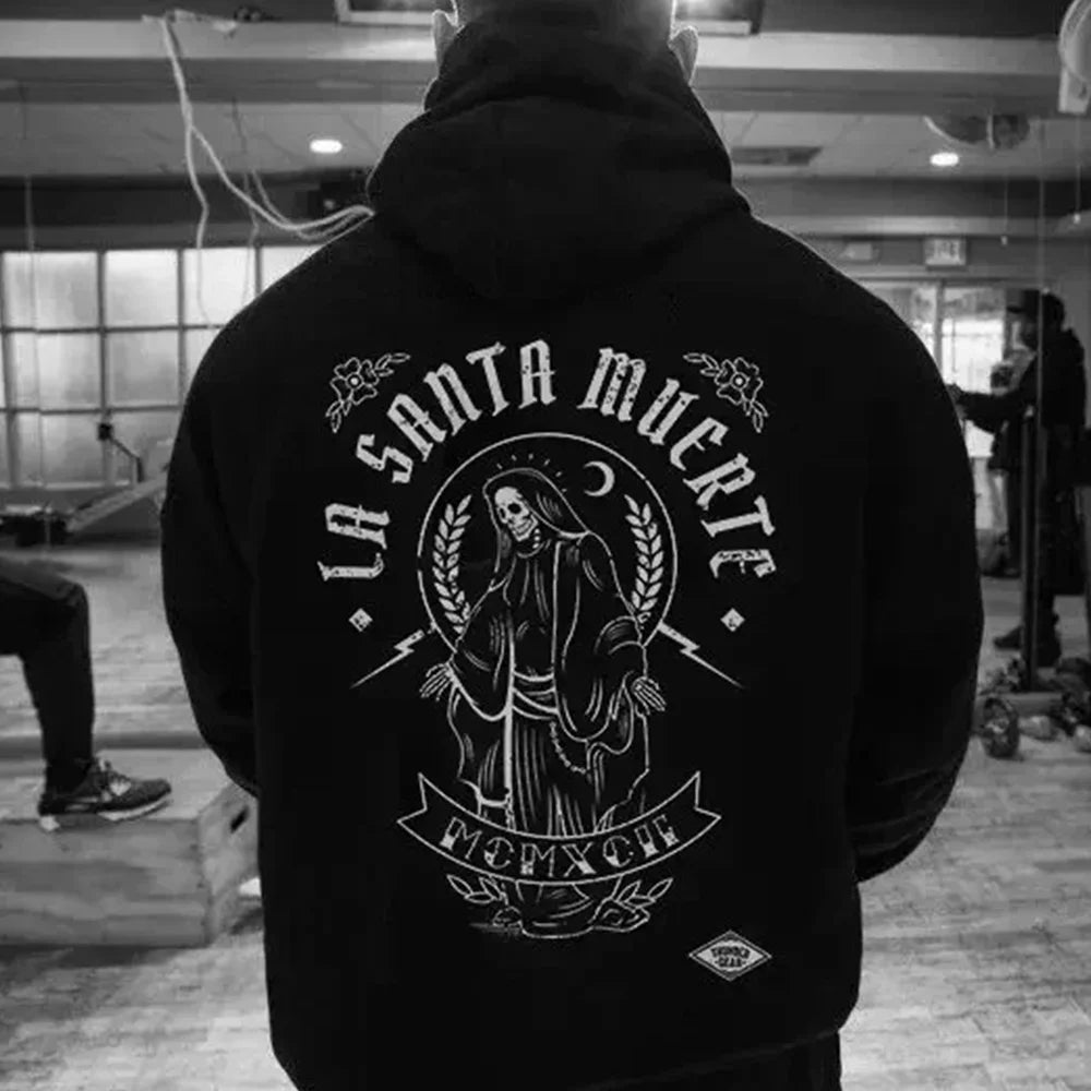 La Santa Muerte Hoodie Pattern Sweatshirt Halloween New In Women Men Sportswear Pullover Autumn and Winter Essentials Hoodie