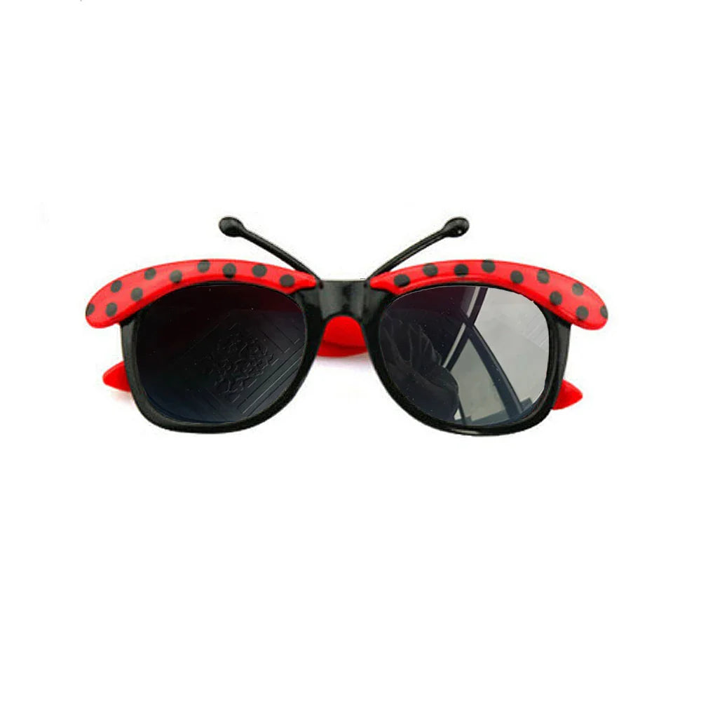Girl Polka Dot Princess Dress Ladybug Dress Up Fur Ball Headband Black and Red Dress Halloween Cosplay costume Carnival Clothes
