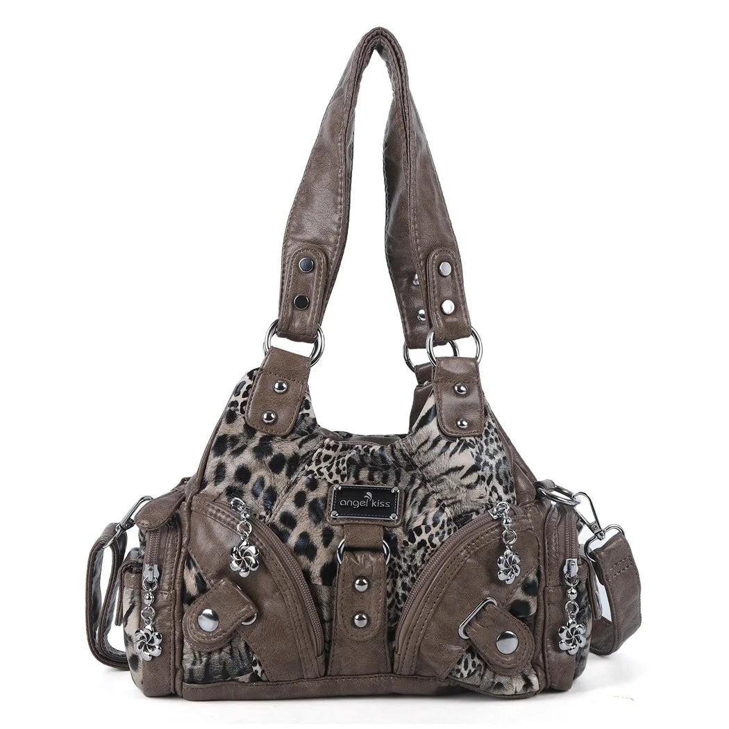 Women Handbags Soft Tote Bag Small Top-handle Fashion Satchel Multi-Pockets Crossbody Shoulder Bag Hobos Phone Pack