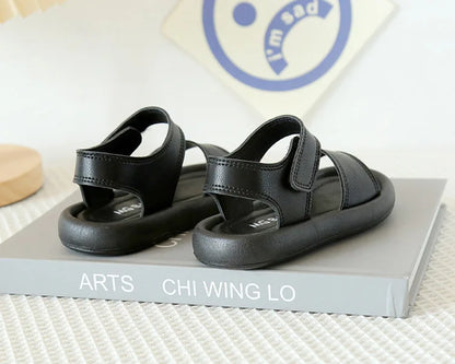 New Children Summer Sandals Boys Girls Fashion Pure Color Hook Sandals Baby Soft Breathable Shoes Kids Summer Beach Sandals