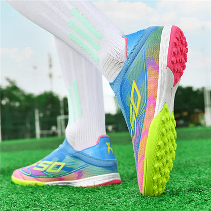 Men's football field boots ultra light grass indoor social training football shoes sports shoes TF/FG football shoes