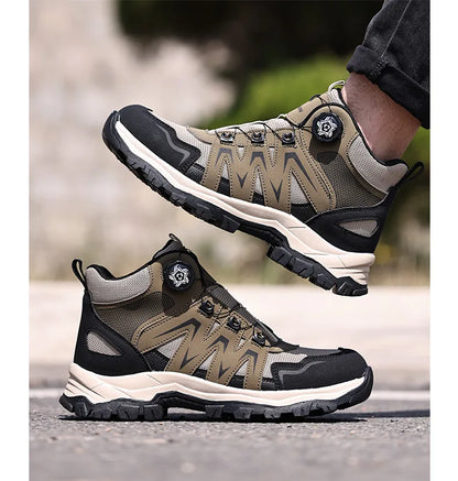 Durable Steel Toe Work Shoes Anti Smashing Piercing with WearResistant Rubber Soles Iron Shavings Resistance for Safety Workwear