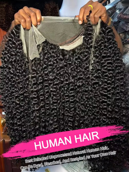 250% High Density 40 46inch Curly Wigs Raw Human Hair 13x4 13x6 HD Lace Frontal Wigs Human Hair Deep Wave Frontal Wigs on Clearance Sale Cheap Wig Pre Plucked with Baby Hair Original Vietnamese Wigs Wet and Wavy Water Wave La