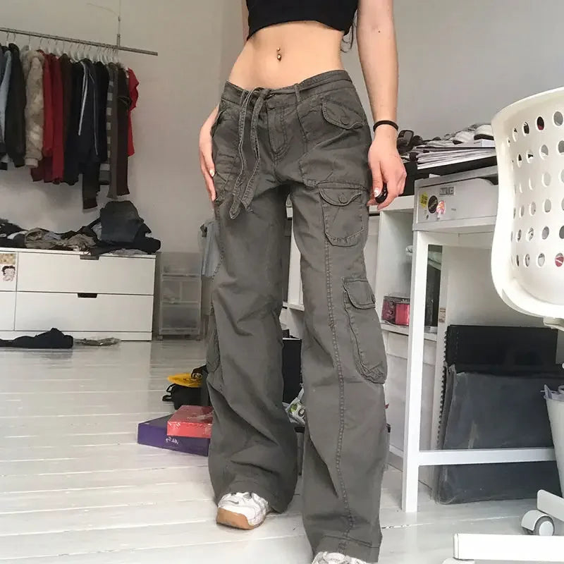 Women's Style Versatile High Waist Workwear Style Denim Pants