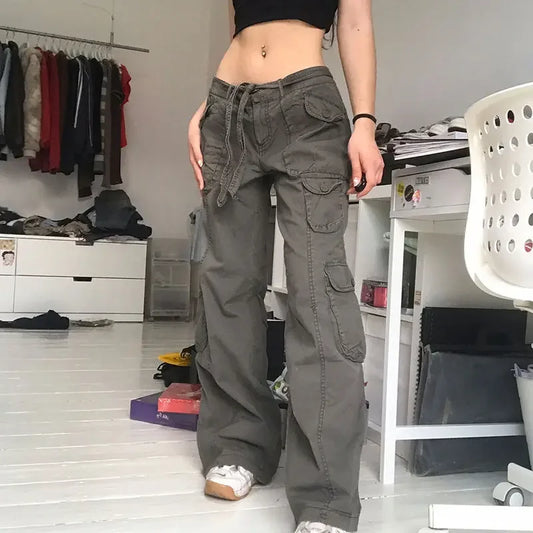 Women's Style Versatile High Waist Workwear Style Denim Pants