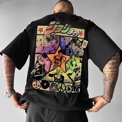 Men's Clothing Harajuku Summer Y2k Graphic T Shirts Oversized Loose Cotton Women's Short Sleeve Tee Tops