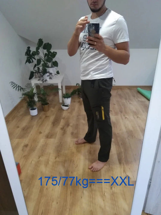 Men's Camping Hiking Pants Trekking High Stretch Summer Thin Waterproof Quick Dry UV-Proof Outdoor Travel Trousers
