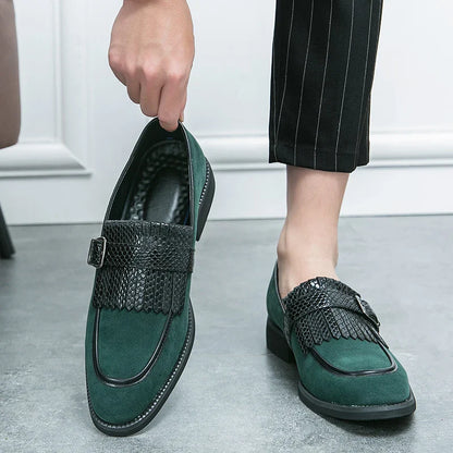 Mocassins Sociais Masculinos Com Borlas Decorativas, Sapatos Elegantes