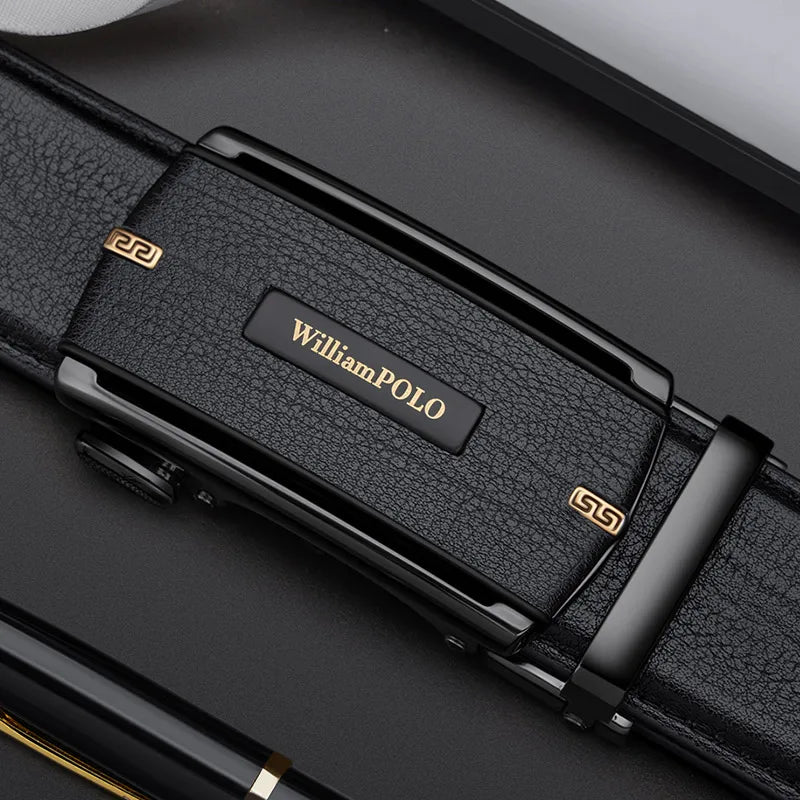 Men's automatic buckle belt, fashionable and versatile waist belt, personalized and casual pants belt