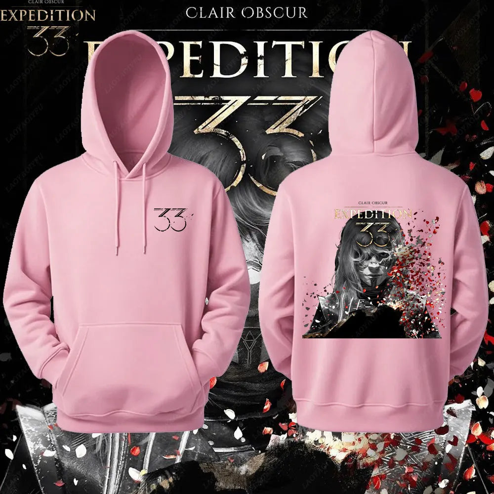 Expedition 33 Men Women Hoodies Dark Fantasy Pullovers Rpg Gamer Expedition 33 Hooded Lover Gift Video Game Graphic Sweatshirt