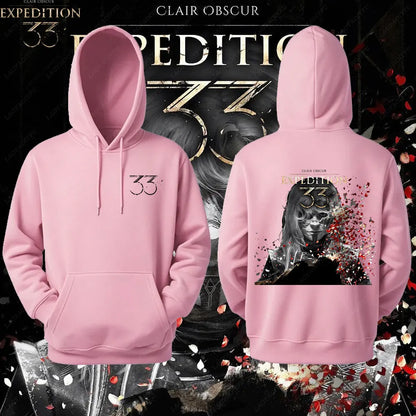 Expedition 33 Men Women Hoodies Dark Fantasy Pullovers Rpg Gamer Expedition 33 Hooded Lover Gift Video Game Graphic Sweatshirt