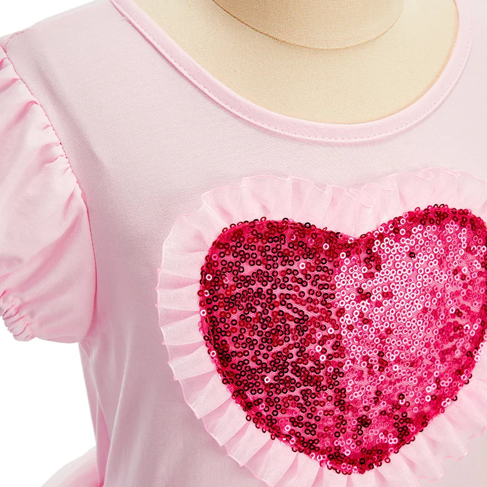 2026 Kids Birthday Party Costume Summer Dresses Child Sleeping Beauty Girls Princess Dress Up Christmas Cute Baby Girl Clothes