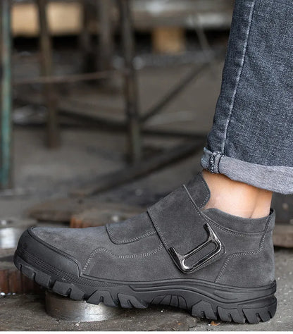 Men Work Safety Shoes Anti-Smashing Steel Toe Puncture Proof Boots Indestructible Work Shoes Construction Work Shoes For Man