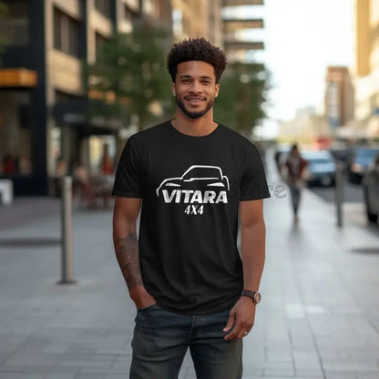 Custom Vitara Off Road Print T-Shirt Men Cotton Short Sleeve Graphic T Shirts Summer Casual Oversized Tees Tops Streetwear S-6XL