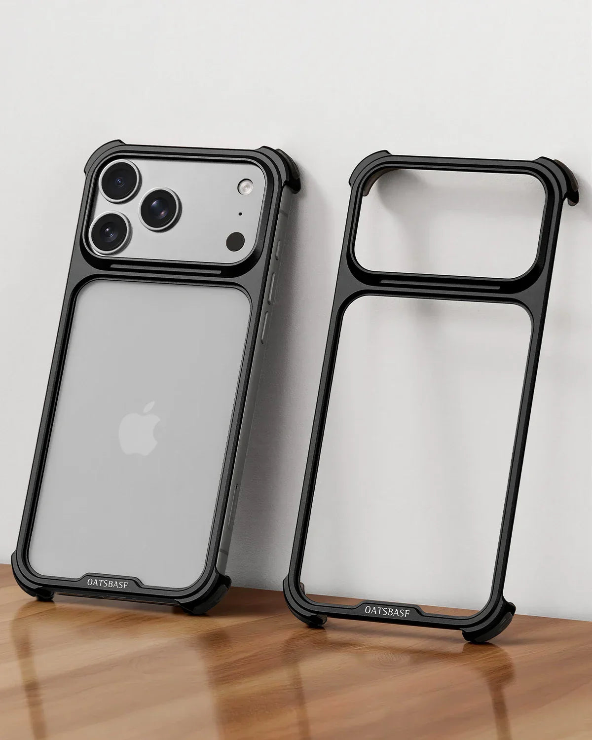 Metal Phone Case for iPhone 17 Pro Max /17Pro No Back Design Protective Cover Shockproof Bumper Compatible With MagSafe