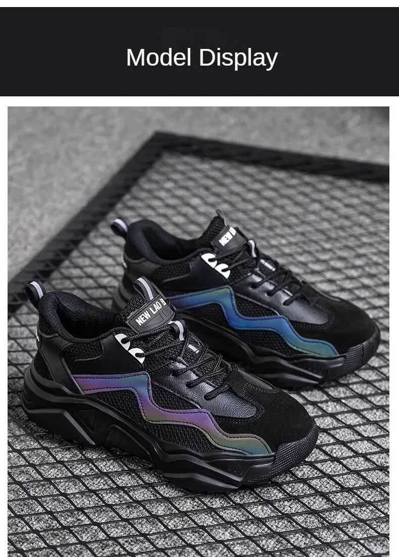 Indestructible Steel Toe Safety Shoes Lightweight Breathable Anti Smashing Puncture Proof Work Boots Protective Sneakers for Men