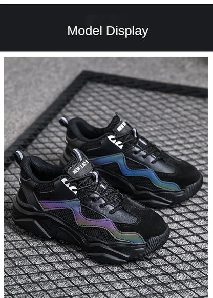 Indestructible Steel Toe Safety Shoes Lightweight Breathable Anti Smashing Puncture Proof Work Boots Protective Sneakers for Men