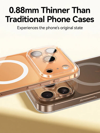 Joyroom for iPhone 17 pro Max Clear Case Compatible with Magsafe Anti-Yellow Magnetic Phone Hard Transparent Case for iPhone 17