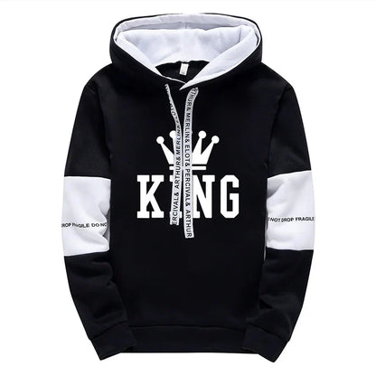 King Printing Mens Tracksuit Hot Sales Casual Hoodie Pants Streetwear Outdoors Mens Clothing Single Piece Sweatshirts Sweatpants