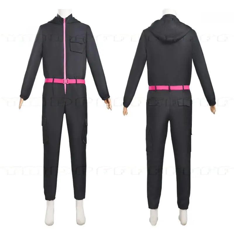 Anime and game jumpsuit red pink black role-playing party sports suit prop role-playing classic costume new