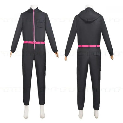 Anime and game jumpsuit red pink black role-playing party sports suit prop role-playing classic costume new