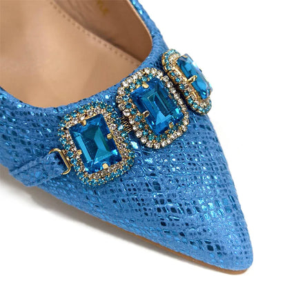 Ladies High Quality Women's Pumps And Bag Italian Fashion Design Dark Green Color Bag For Nigeria Wedding Party