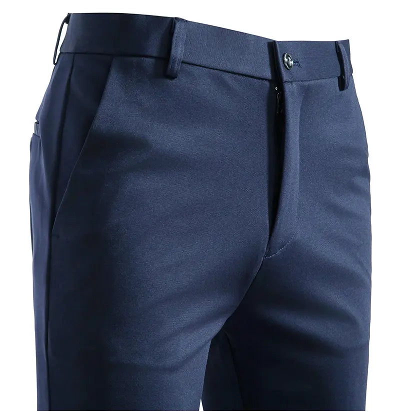 Male Smart Casual Pants Stretchy Men's Lightweight Quick Dry Breathable Slacks Casual Work Dress Pants for Men