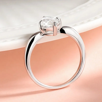1CT 2CT 3CT Marquise Cut Moissanite Rings for Women Bride Classic Wedding Band 925 Sterling Silver Plated 18K Jewelry GRA