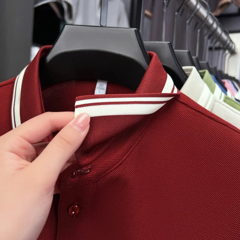 100% cotton luxury brand short sleeve polo shirt men new classic pony embroidery summer T-shirt high-end fashion casual Paul top