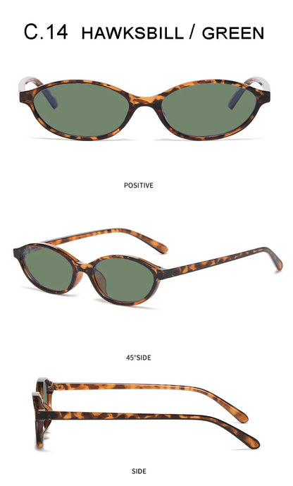 Small Cat Eyes Sunglasses For Women Men Fashion Brand Designer Retro Gradient Shades