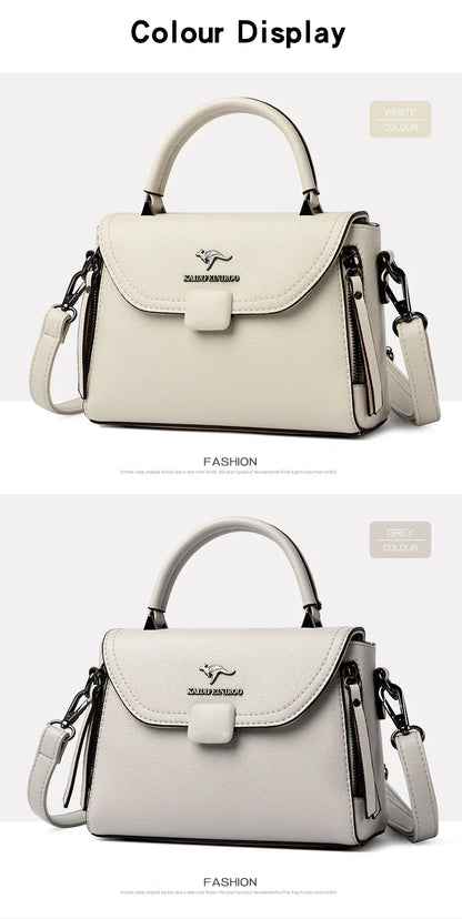 Authentic High Quality Soft Leather Luxury New Designer Fashion Casual Women's Shoulder Bag Handbag Crossbody Bags for Women2024