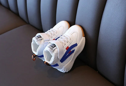 Children New Fashion Sports Shoes Toddler Breathable Mesh Sneaker Soft Sole Basketball Running Shoes Hook and Loop Comfort Shoes