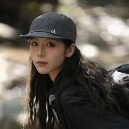 Japanese Retro Quick-drying Short Brim Baseball Caps Unisex Summer Outdoor Sunscreen Casual Versatile 5-flap Tooling Camping Hat