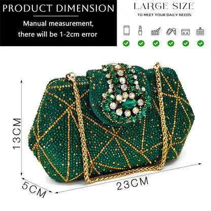 Pointed-Toe Rhinestone Pumps African Ladies Italian Shoe and Bag Set Designer