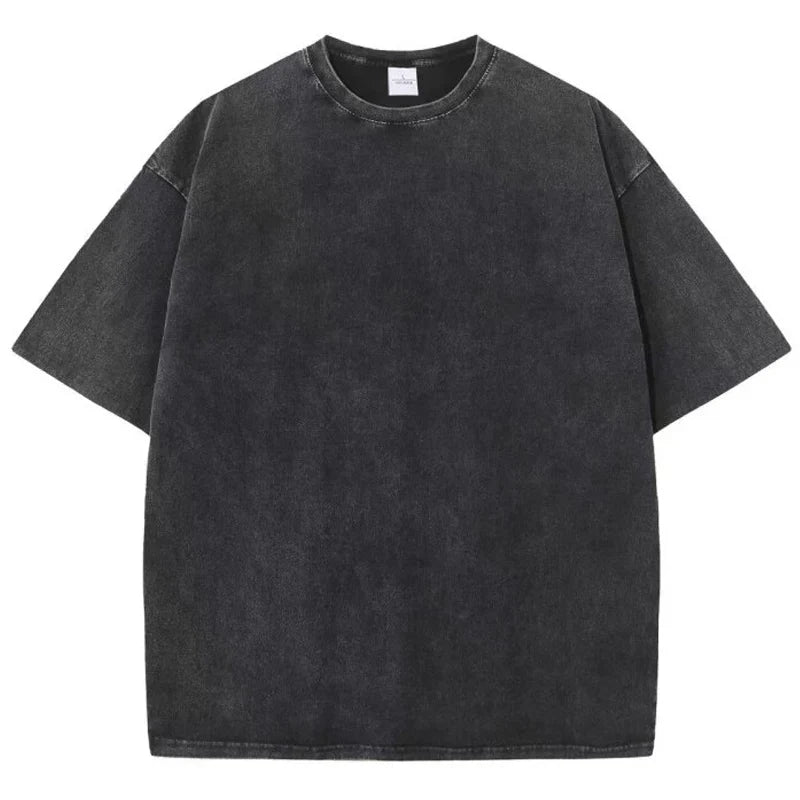 Fashion Women Cotton Solid Washed T-shirts Loose O-Neck Tee Shirts Street Casual Comfortable Short Sleeve Tops Female Clothes