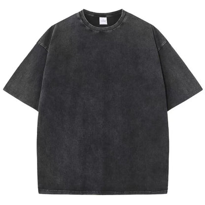 Fashion Women Cotton Solid Washed T-shirts Loose O-Neck Tee Shirts Street Casual Comfortable Short Sleeve Tops Female Clothes