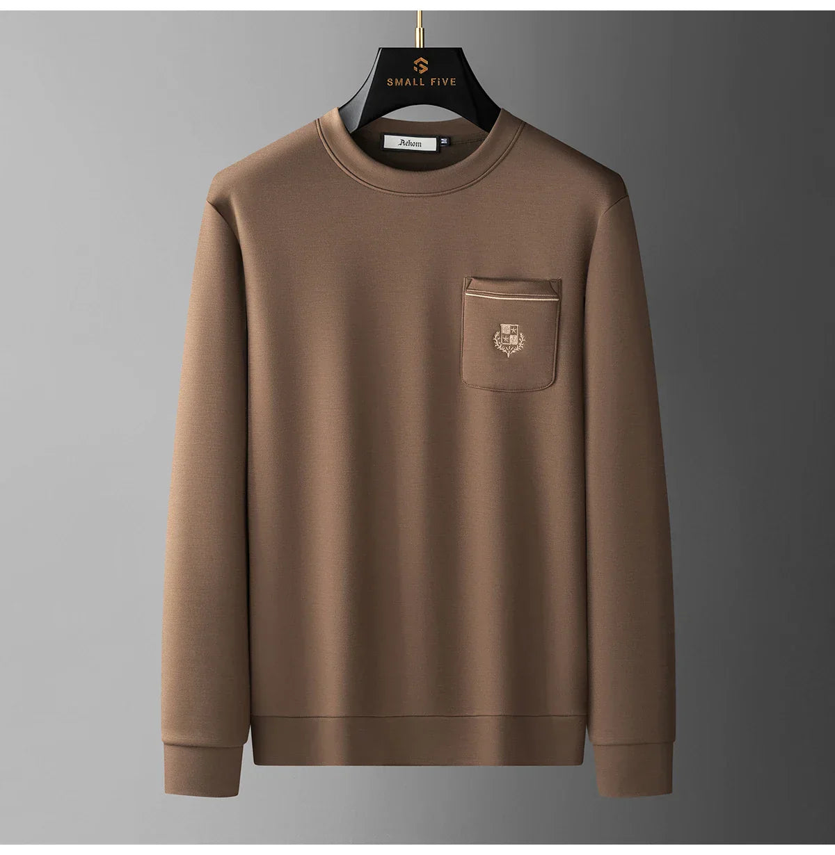 Autumn Light Luxury Italian Old Money Style Two-piece comfortable air-layer cotton men's sweatshirt casual sportswear set